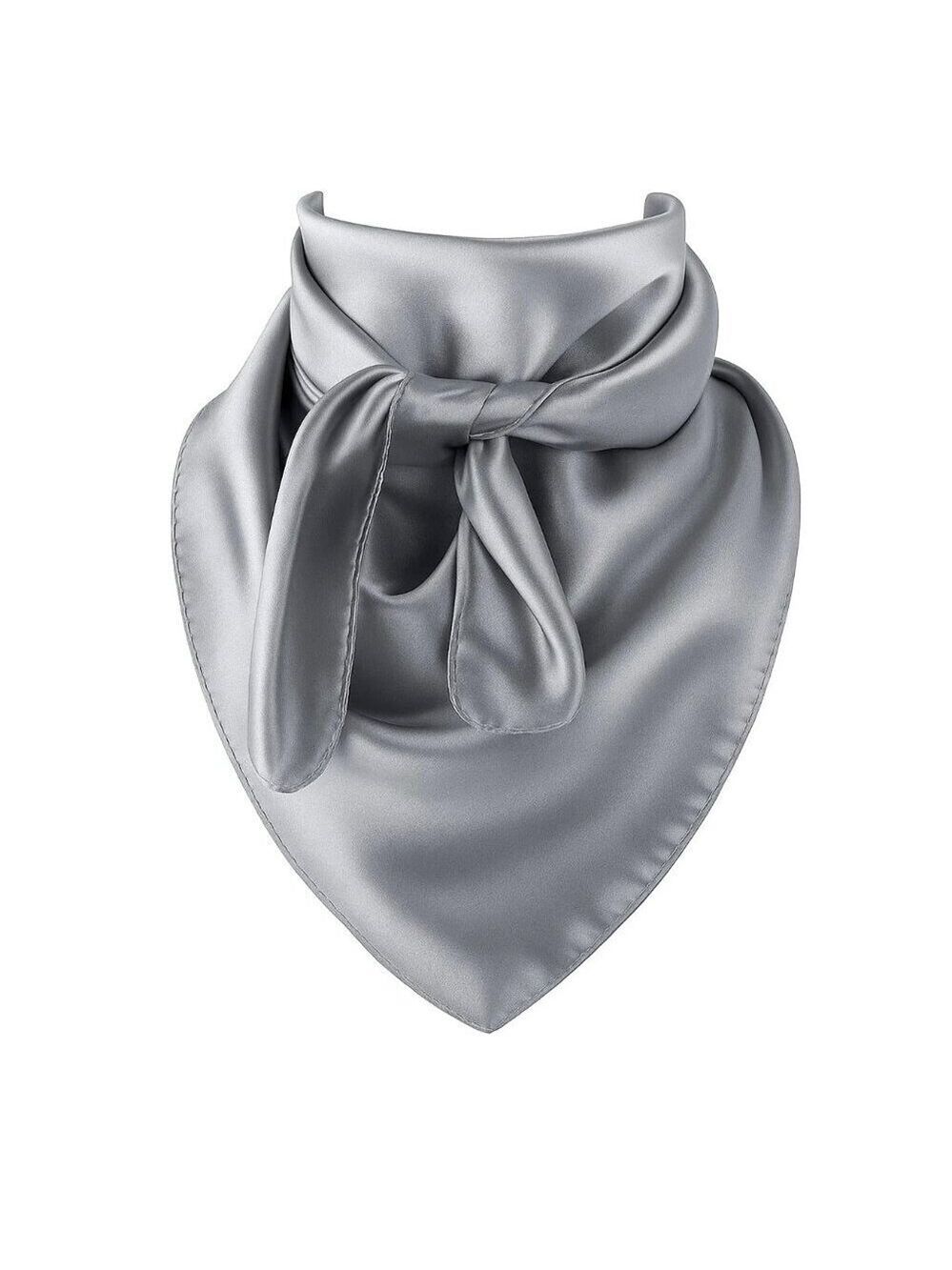 Silver Gray Wild Rag Large Scarf 23x23" Western Accessory Cowgirl or Cowboy